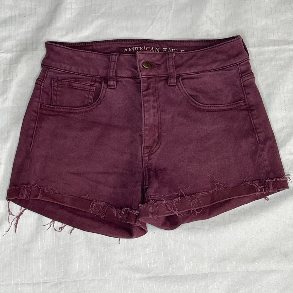 Size 2. High rise shorties American Eagle